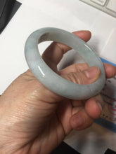 Load image into Gallery viewer, 57.5mm Certified 100% natural Type A light green white jadeite jade bangle B116-5269