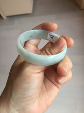 Load image into Gallery viewer, 51.5mm Certified Type A 100% Natural sunny green light green white thin Jadeite Jade bangle AZ190-1589