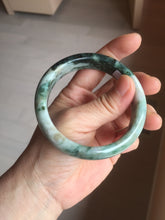 Load image into Gallery viewer, 56.4mm Certified Type A 100% Natural Dark Green Brown Gray Jadeite Jade Bangle PC213-6229