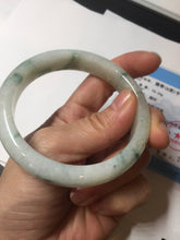 Load image into Gallery viewer, 57.7mm certified Type A 100% Natural light green/red/white Jadeite Jade bangle BP17-8109