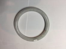 Load image into Gallery viewer, 60mm Certified Type A 100% Natural light green white round cut jadeite Jade bangle PB261-(3216)