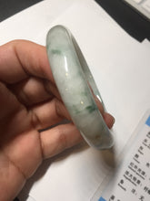 Load image into Gallery viewer, 57.7mm certified Type A 100% Natural light green/red/white Jadeite Jade bangle BP17-8109