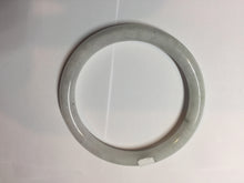 Load image into Gallery viewer, 60mm Certified Type A 100% Natural light green white round cut jadeite Jade bangle PB261-(3216)