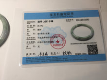 Load image into Gallery viewer, 54.8mm Certified Type A 100% Natural green purple round cut jadeite Jade bangle PJ38-0282