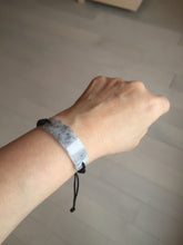 Load image into Gallery viewer, Type A 100% Natural black white yellow(WuJi) rectangle woven thread Jadeite Jade bracelet PH69
