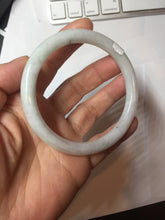 Load image into Gallery viewer, 60mm Certified Type A 100% Natural light green white round cut jadeite Jade bangle PB261-(3216)