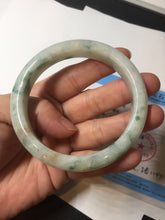 Load image into Gallery viewer, 57.7mm certified Type A 100% Natural light green/red/white Jadeite Jade bangle BP17-8109