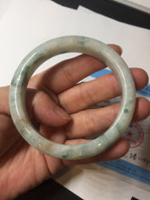 Load image into Gallery viewer, 57.7mm certified Type A 100% Natural light green/red/white Jadeite Jade bangle BP17-8109