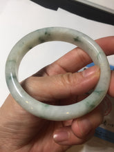 Load image into Gallery viewer, 57.7mm certified Type A 100% Natural light green/red/white Jadeite Jade bangle BP17-8109