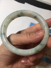 Load image into Gallery viewer, 57.7mm certified Type A 100% Natural light green/red/white Jadeite Jade bangle BP17-8109