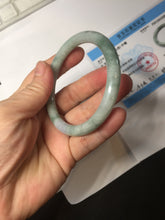 Load image into Gallery viewer, 54.8mm Certified Type A 100% Natural green purple round cut jadeite Jade bangle PJ38-0282