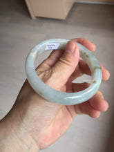 Load image into Gallery viewer, 59.5mm Certified Type A 100% Natural icy watery light green blue Jadeite Jade bangle BN68-2596
