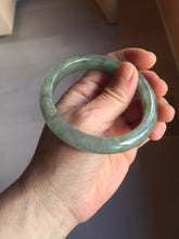 Load image into Gallery viewer, 卖了 57.3mm certified type A 100% Natural icy watery dark green/gray/black Jadeite jade bangle PF36-5471
