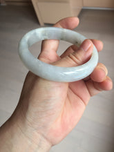 Load image into Gallery viewer, 59.5mm Certified Type A 100% Natural icy watery light green blue Jadeite Jade bangle BN68-2596