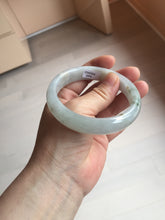 Load image into Gallery viewer, 59.5mm Certified Type A 100% Natural icy watery light green blue Jadeite Jade bangle BN68-2596