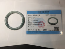 Load image into Gallery viewer, 54.6mm Certified Type A 100% Natural green purple round cut jadeite Jade bangle PJ39-0280