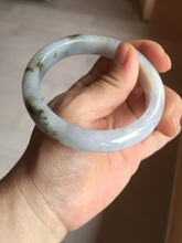 Load image into Gallery viewer, 57.5mm Certified Type A 100% Natural icy watery white purple black brown Jadeite Jade bangle H156-7041