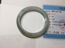 Load image into Gallery viewer, 57mm Certified Type A 100% Natural light green blue brown jadeite Jade bangle PC94-0362