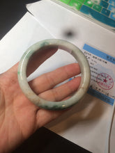 Load image into Gallery viewer, 59.3mm Certified 100% natural Type A sunny green/brown jadeite jade bangle BH38-4359