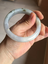 Load image into Gallery viewer, 57.5mm Certified Type A 100% Natural icy watery white purple black brown Jadeite Jade bangle H156-7041