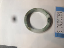 Load image into Gallery viewer, 54mm certified 100% natural Type A green/dark green/white/brown jungle camouflage color jadeite jade bangle BG22-1726