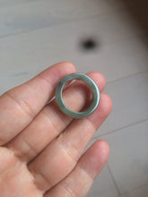 Load image into Gallery viewer, 100% natural type A watery green/white/yellow/dark green/gray big defect jadeite jade band ring AY1 (Added-on items, not sale individually.)