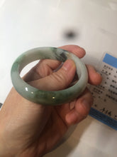 Load image into Gallery viewer, 54mm certified 100% natural Type A green/dark green/white/brown jungle camouflage color jadeite jade bangle BG22-1726