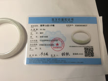 Load image into Gallery viewer, 55.8mm certified Type A 100% Natural light purple yellow brown Jadeite Jade bangle BS134-4017