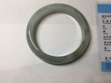 Load image into Gallery viewer, 57.5mm Certified Type A 100% Natural light green black brown jadeite Jade bangle PC95-0337