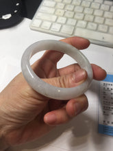 Load image into Gallery viewer, 55.8mm certified Type A 100% Natural light purple yellow brown Jadeite Jade bangle BS134-4017