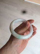 Load image into Gallery viewer, 57.6mm certified type A 100% Natural sunny green jadeite jade bangle AY52-1481