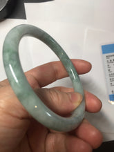 Load image into Gallery viewer, 60mm Certified Type A 100% Natural green round cut jadeite Jade bangle PJ40-0277