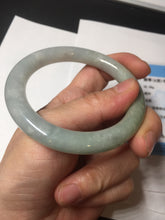 Load image into Gallery viewer, 54.8mm certified natural 100% natural Type A light green round cut jadeite jade bangle BP2-4990