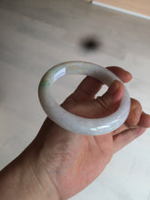 Load image into Gallery viewer, 57.6mm certified type A 100% Natural sunny green jadeite jade bangle AY52-1481