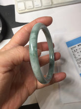 Load image into Gallery viewer, 60mm Certified Type A 100% Natural green round cut jadeite Jade bangle PJ40-0277