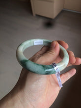 Load image into Gallery viewer, 59.3mm Certified 100% natural Type A sunny green/brown jadeite jade bangle BH38-4359