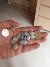 Load image into Gallery viewer, 12-13mm 100% Natural type A icy light green white purple 3D Jadeite Jade star pendant group BP3