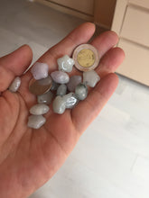 Load image into Gallery viewer, 12-13mm 100% Natural type A icy light green white purple 3D Jadeite Jade star pendant group BP3