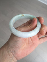 Load image into Gallery viewer, 53.5mm certified 100% natural Type A sunny green/white jadeite jade bangle BM41-8047