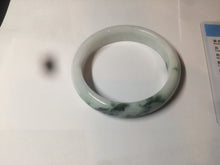 Load image into Gallery viewer, 60mm certified type A 100% Natural sunny green/dark green/white jadeite jade bangle BG25-1719