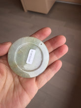 Load image into Gallery viewer, 100% Natural type A green purple yellow(FU LU SHOU) jadeite Jade horse pendant worry stone AA29