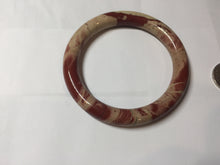 Load image into Gallery viewer, 60.7mm 100% natural red jasper stone(红碧玉,鸡血石) bangle SY116
