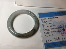 Load image into Gallery viewer, 53mm certified 100% natural Type A light green brown jadeite jade bangle AX133-7691
