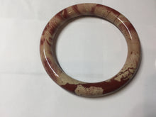 Load image into Gallery viewer, 60.7mm 100% natural red jasper stone(红碧玉,鸡血石) bangle SY116