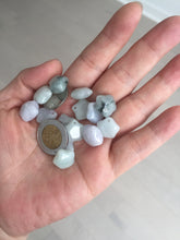 Load image into Gallery viewer, 12-13mm 100% Natural type A icy light green white purple 3D Jadeite Jade star pendant group BP3