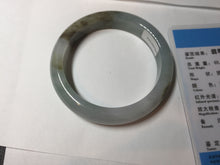 Load image into Gallery viewer, 53mm certified 100% natural Type A light green brown jadeite jade bangle AX133-7691