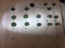 Load image into Gallery viewer, 100% Natural type A icy watery blue green gray Guatemala jadeite Forget-Me-Not(勿忘我) Flower Pendant group BP180