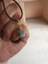 Load image into Gallery viewer, 12-13mm 100% Natural type A icy light green white purple 3D Jadeite Jade star pendant group BP3