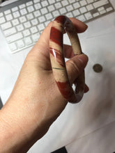 Load image into Gallery viewer, 60.7mm 100% natural red jasper stone(红碧玉,鸡血石) bangle SY116