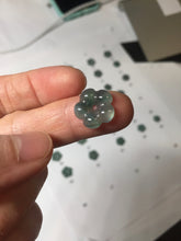 Load image into Gallery viewer, 100% Natural type A icy watery blue green gray Guatemala jadeite Forget-Me-Not(勿忘我) Flower Pendant group BP180